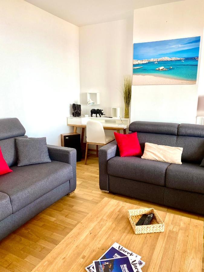Grand T2 Standing Ajaccio Proche Centre Et Plages Vue Panoramique Parking Prive ภายนอก รูปภาพ