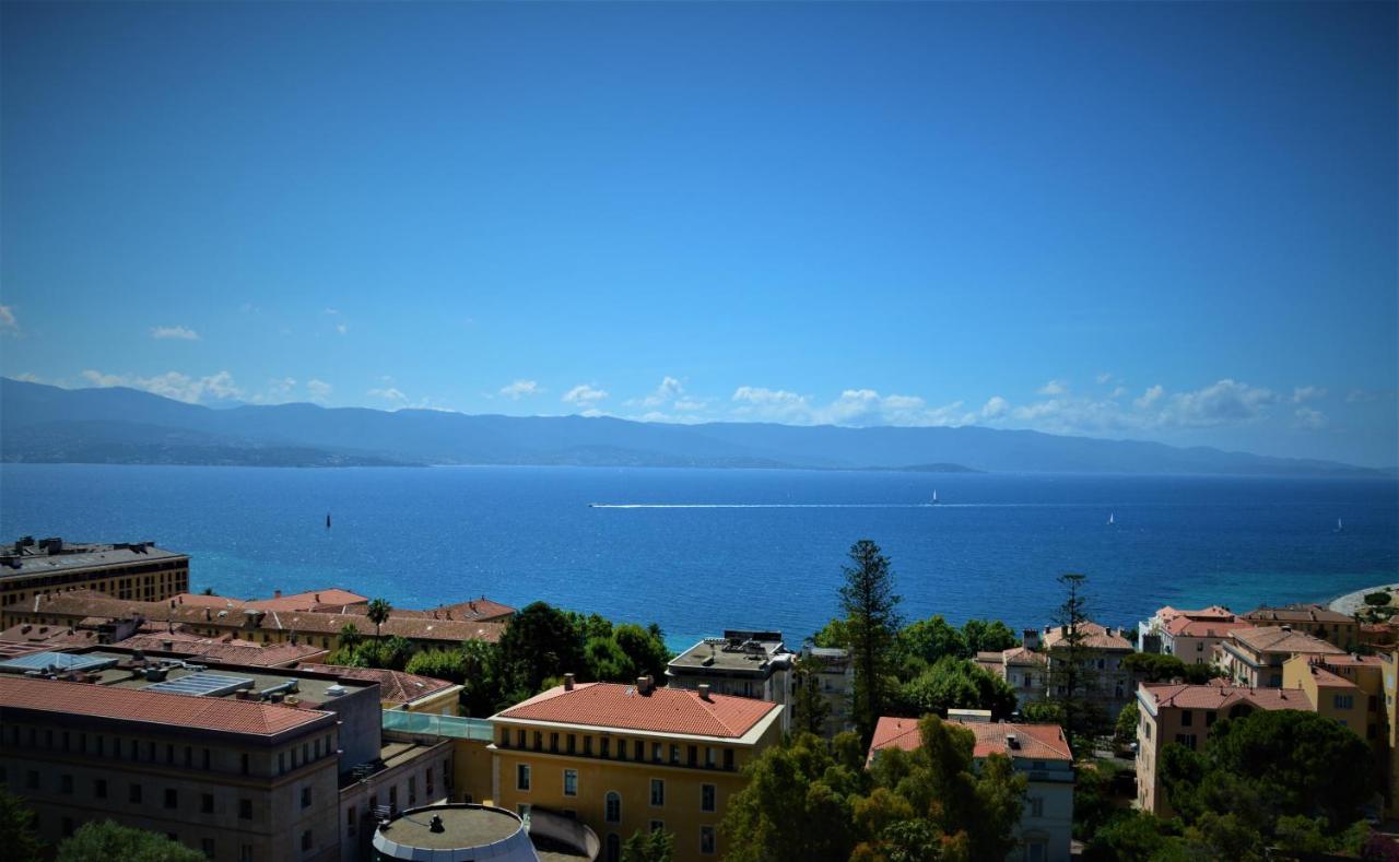 Grand T2 Standing Ajaccio Proche Centre Et Plages Vue Panoramique Parking Prive ภายนอก รูปภาพ
