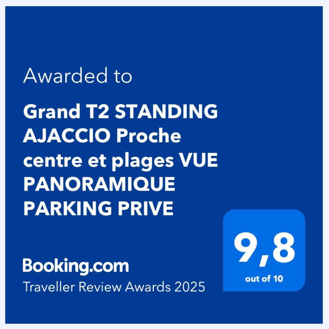 Grand T2 Standing Ajaccio Proche Centre Et Plages Vue Panoramique Parking Prive ภายนอก รูปภาพ