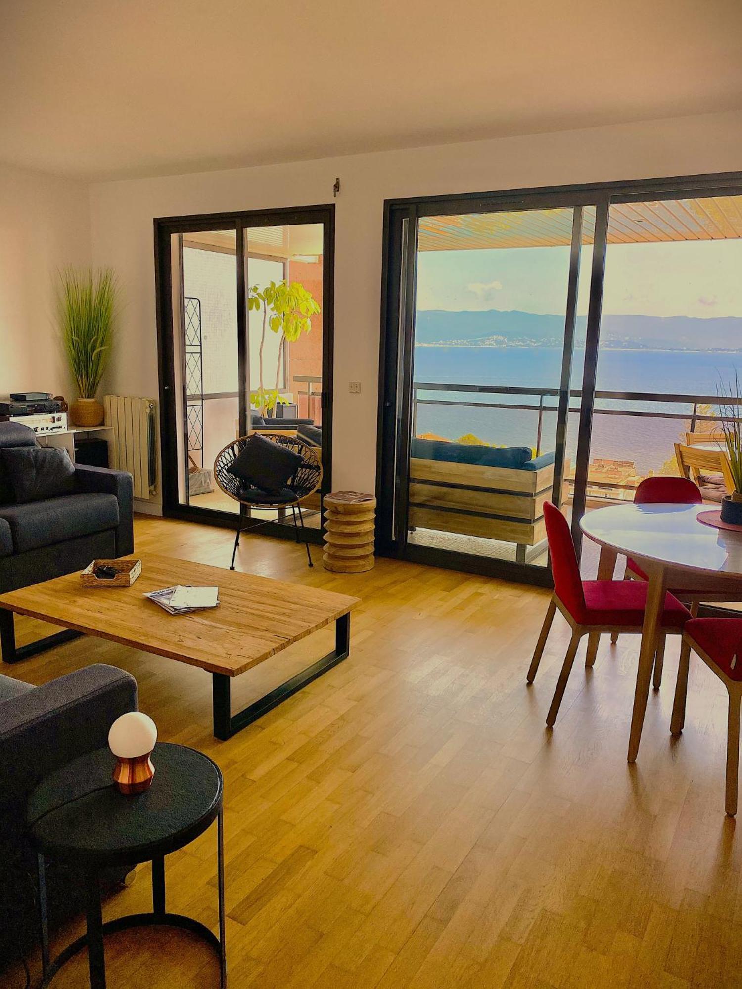 Grand T2 Standing Ajaccio Proche Centre Et Plages Vue Panoramique Parking Prive ภายนอก รูปภาพ
