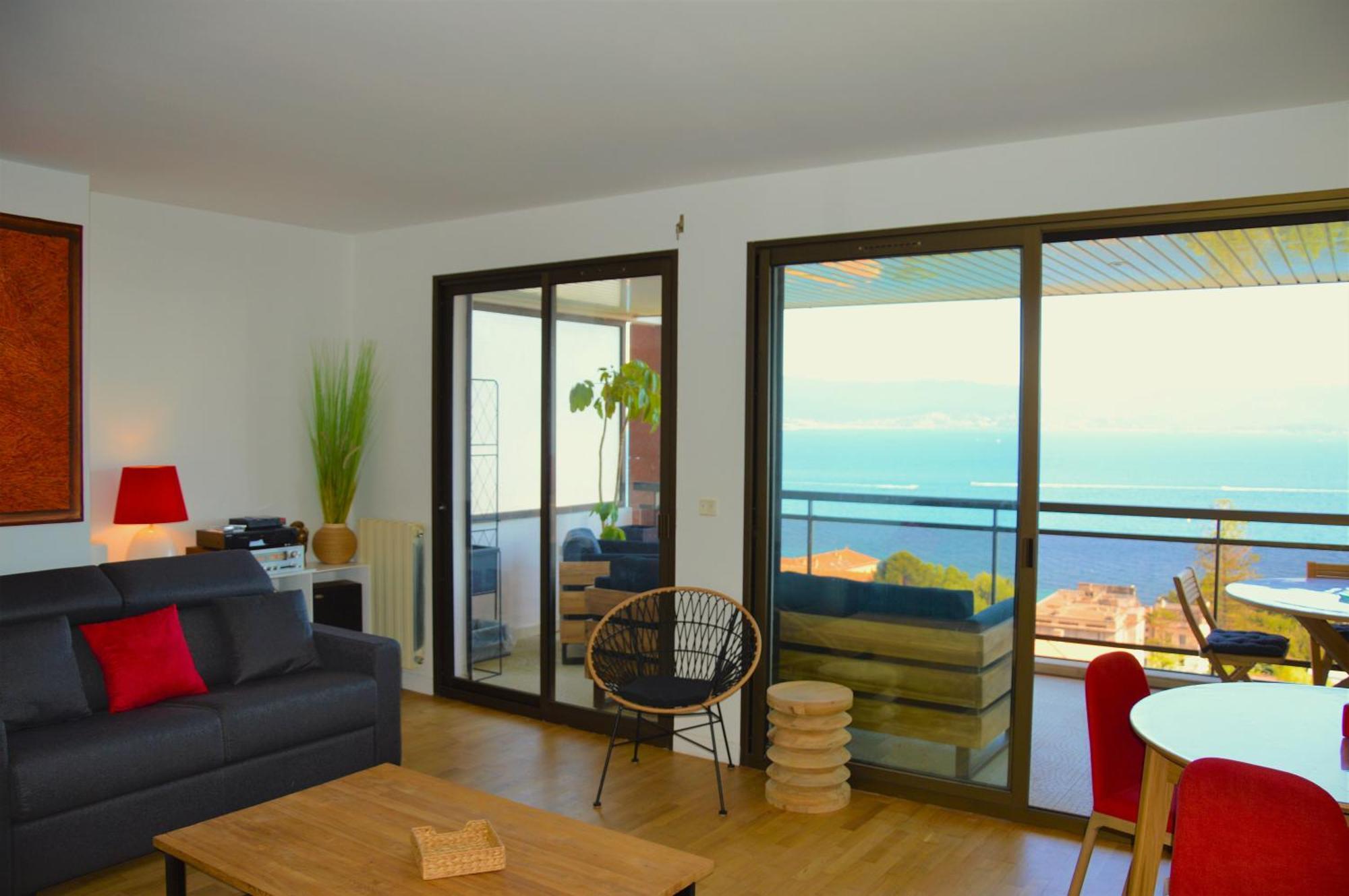 Grand T2 Standing Ajaccio Proche Centre Et Plages Vue Panoramique Parking Prive ภายนอก รูปภาพ
